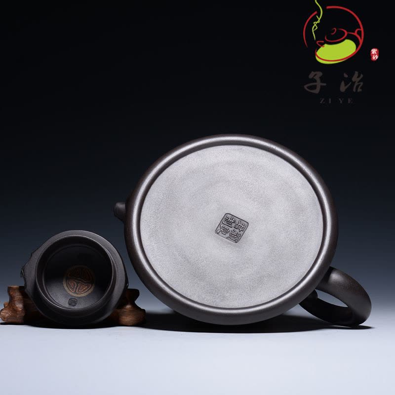 子冶 龙龟壶 绞泥 原矿老紫泥宜兴紫砂壶纯全手工名家茶具正品图片