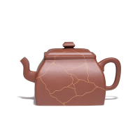 子冶 四方尊玉 开片冰纹 原矿底槽青宜兴紫砂壶纯全手工正品茶具