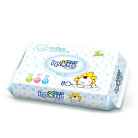 婴舒宝 护肤柔湿巾 纯水0刺激 80抽