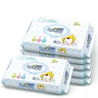 婴舒宝 纯水0刺激 护肤柔湿巾 80抽*6包