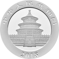 2018年熊猫银币 30克银币