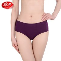 浪莎女士内裤 棉 经期内裤棉质三层防漏生理裤女卫生防侧漏姨妈裤4条