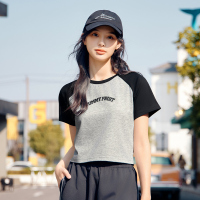 361°运动t恤女新款速干休闲短袖上衣薄款透气圆领短T女款