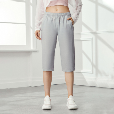 361°七分裤女夏季薄款直筒宽松透气运动短裤冰丝休闲中裤裤子