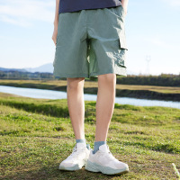 361°运动短裤男新款宽松直筒防泼水五分裤休闲中裤男裤子