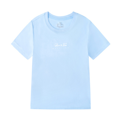 361°女装夏季新款常规舒适上衣圆领短T恤