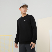 361°运动卫衣男冬季圆领套头衫男士加绒休闲宽松上衣运动服