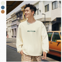 361°运动卫衣男女同款新款情侣圆领套头衫宽松休闲抓毛上衣