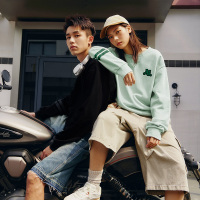 361°运动卫衣男女同款新款休闲套头卫衣情侣宽松撞色上衣