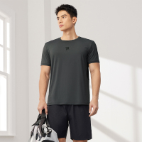 361°运动t恤男夏季透气新款上衣圆领轻薄冰感短T纯色短袖男装