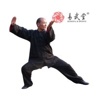 正品易武堂亚麻套装 太极服 练功服 舒适养身 李小龙款两面穿 厂家直销