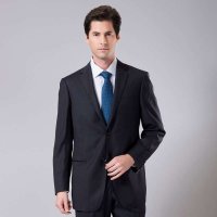 Sancardy圣吉卡丹高端品质正品深蓝色时尚羊毛正装西服(上装) SBA12039032