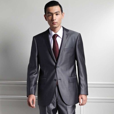 [圣吉卡丹]新款高端时尚休闲男士/灰色西服上装SBA12055017