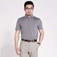 圣吉卡丹 春夏新款男士商务休闲翻领短袖T恤 休闲半袖T恤衫S3T17161017