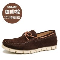 想川春夏乐福鞋真皮男士休闲鞋 韩版驾车鞋舒适软底男鞋GZ25