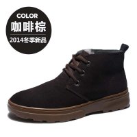 想川正品冬季男鞋真皮棉鞋男士保暖鞋休闲鞋高帮鞋韩版潮鞋二棉鞋