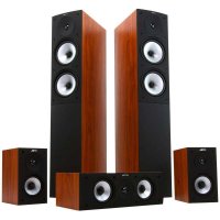 尊宝(JAMO) S526 HCS5家庭影院音箱音响 套装5.0影院音箱 15年新款 酒红色