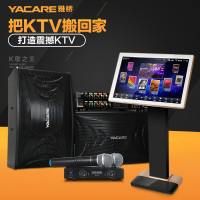 雅桥(Yacare) T3蓝牙 家庭KTV 卡拉OK音箱套装 点歌机K歌 无线麦 音响套装