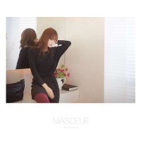 [MASoeur]纯色短款连衣裙