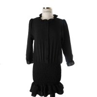 CHERRYVILLE/CHURROSNI SHIRRING/2015新品,甜美,褶皱,提臀,凹陷螺纹/连衣裙/均码 P