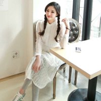 CHERRYVILLE/RUNIDREAM LACE/2015新品,长连衣裙,可爱,透视/连衣裙/均码 P1503231