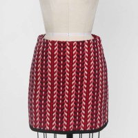 uptowngirl HAY pattern wool mini/ 2015春秋新款 韩式竖菱纹/女士短裙/均码