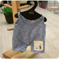 [Hanz]成品蓝色条纹(Large）娃娃裤子Large