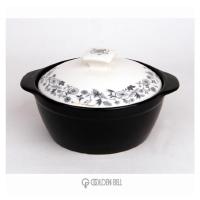 [GOLDERN BELL]蝴蝶系列灰白色沙锅（中）175*75mm