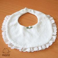 [Hanz]手工制作有机蕾丝围嘴23X25cm