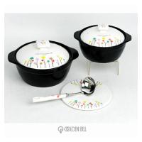 [GOLDERN BELL]泡沫系列温暖轻松砂锅必需品套装