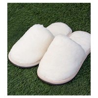 [Crispy BAA BAA]羊毛乳白色拖鞋男款270mm