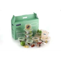 [Glasslock]锥形筒保鲜盒12件装