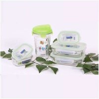 [Glasslock]长方形摇杯保鲜盒5件装