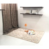 [Hanil Carpet]驼色圆圈极精细150×200毯子150×200