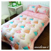 [MODERN.I]小公主卡米尔粉色可爱床上用品四件套薄被160*210枕套40*60床垫套100*200