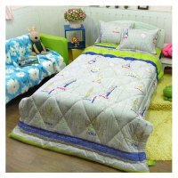 [MODERN.I]环游世界网图纤维被子床盖枕套三件套