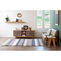 [Hanil Carpet]果酱粉配色条纹地毯160×230cm