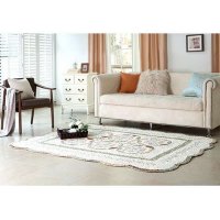 [Hanil Carpet]奥利弗波浪边水洗纯棉地毯160×210cm