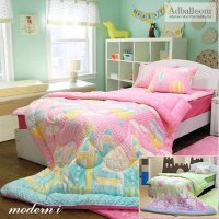 [MODERN.I]爱宝乐园SD超细纤维被子床盖枕套三件套