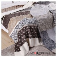 [爱丽思]褐色印花面毛毯150*200