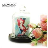 [AROMACO]闪亮蜡烛玻璃罩 & 木质底座1套