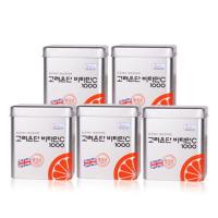 [Korea Eundan]银色包装健康食品维他命C10001080mg*120粒*5瓶