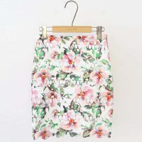 Cherrykoko shining lace skirt/2015春夏新款印花修身女短裙/均码P15041010052