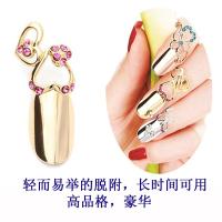 [AVUNA]金属镂空双心指甲贴M