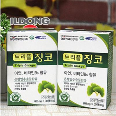 [ILDONG 生活健康]triple 银杏叶健康功能食品 600mg*30片