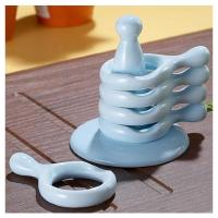 [Sammi]天空蓝吊环勺筷托盘组合吊环勺筷托盘:长7.5cm 吊环挂件:直径8cm 高:9cm