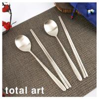 [total art]名牌方字铜器锻造匙筷2套