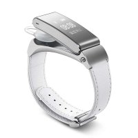 华为B2智能手环 手表 运动手环 蓝牙耳机 可通话智能设备 商务版（银白）