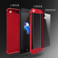 金彪 中国红苹果7手机壳 iphone7plus手机套苹果 5.5/4.7寸全包保护壳套 防摔保护壳