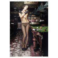 贝奇(BACI)魅力十足黑色图案网袜 裤袜 丝袜 性感情趣裤袜